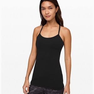 Lululemon Power Y tank top in black. Size 10
